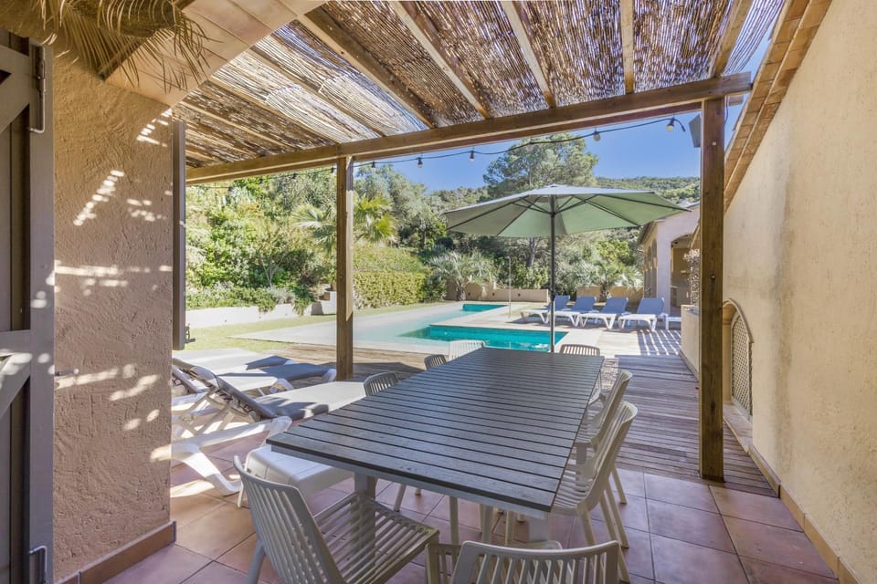 Property building, Living room, Swimming pool