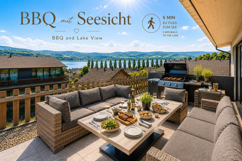 BBQ facilities, Balcony/Terrace, Balcony/Terrace, Seating area, Dining area, Lake view, Lake view