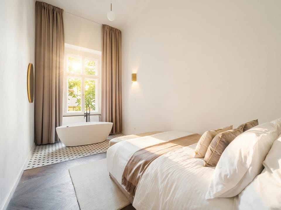 Bed, Bathroom, Bedroom, Bath