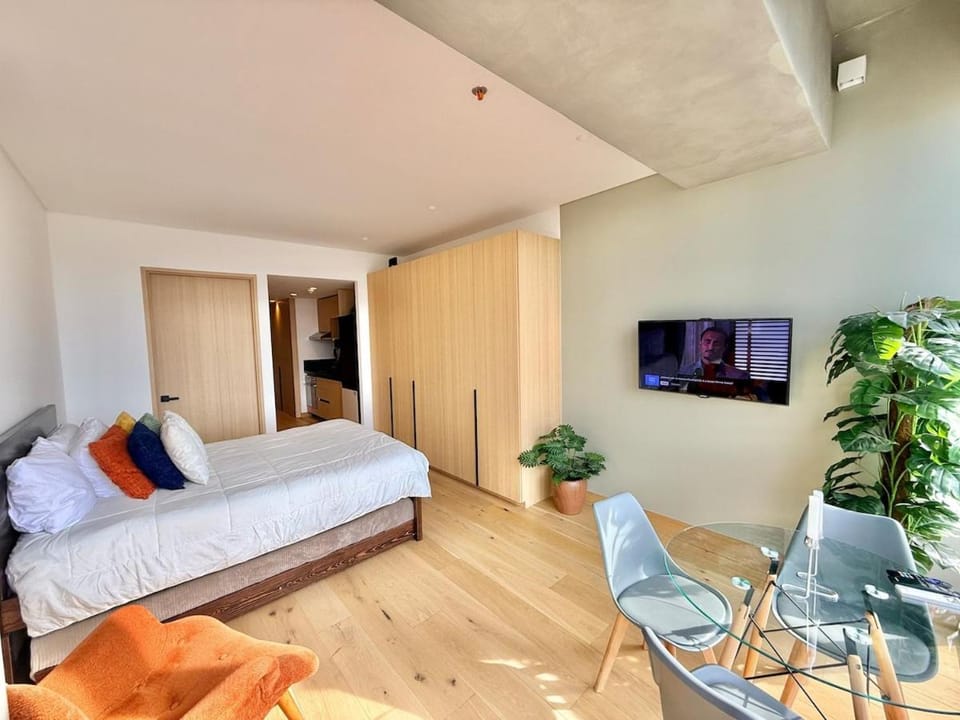 Espectacular Estudio en University Tower Reforma 2 camas dobles 4 personas Apartment in Mexico City