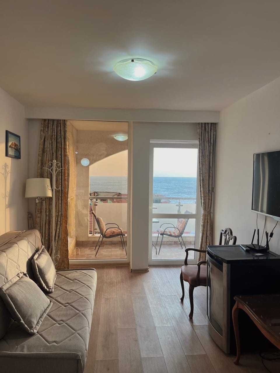 View (from property/room), Living room, Sea view