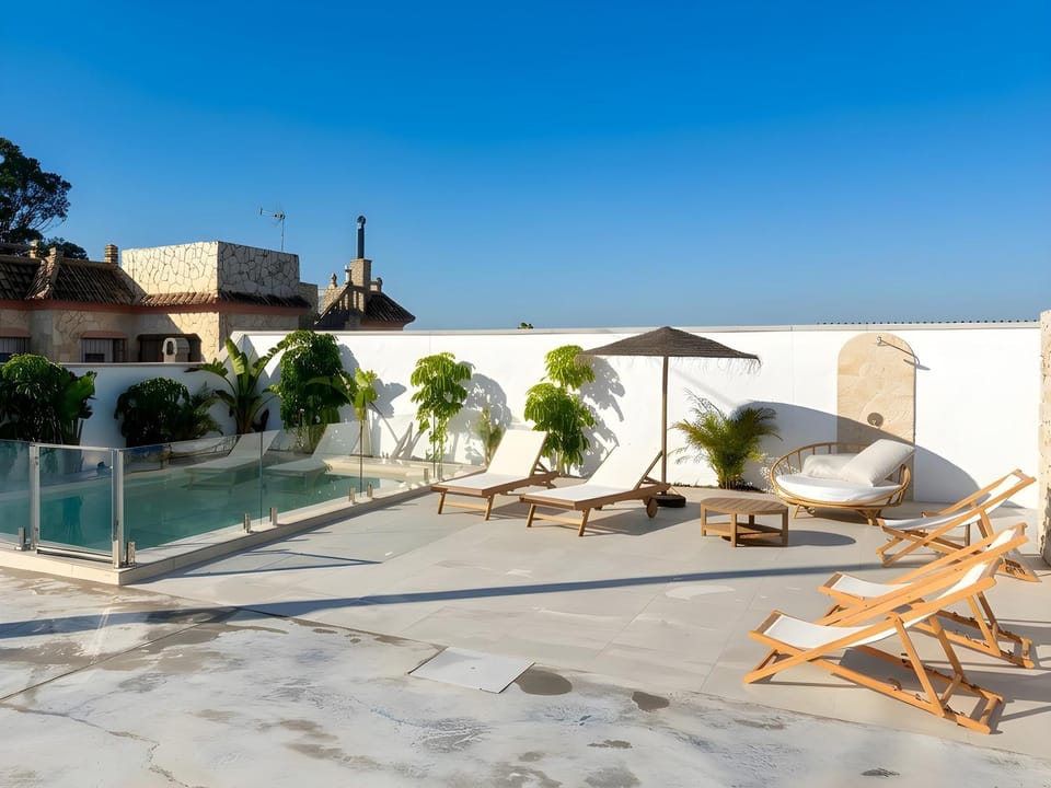 Casa vacacional con piscina privada en el Palmar solo aceptamos familias House in El Palmar de Vejer
