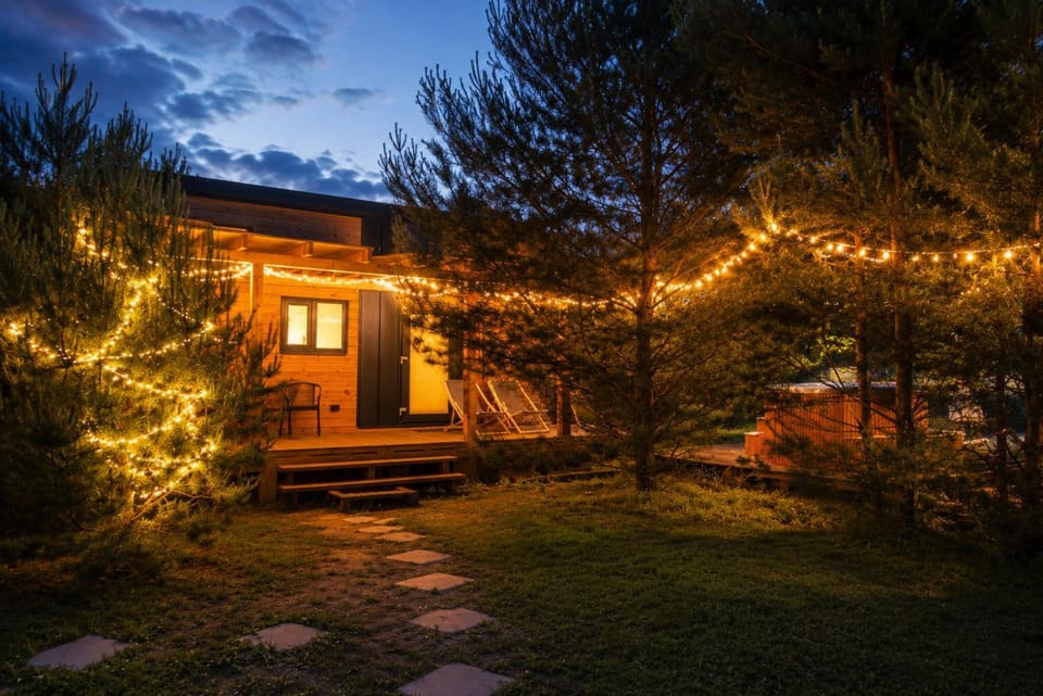 Oaza Święty Spokój - Tiny House z Balią i Jacuzzi przy rzece Narew House in Masovian Voivodeship