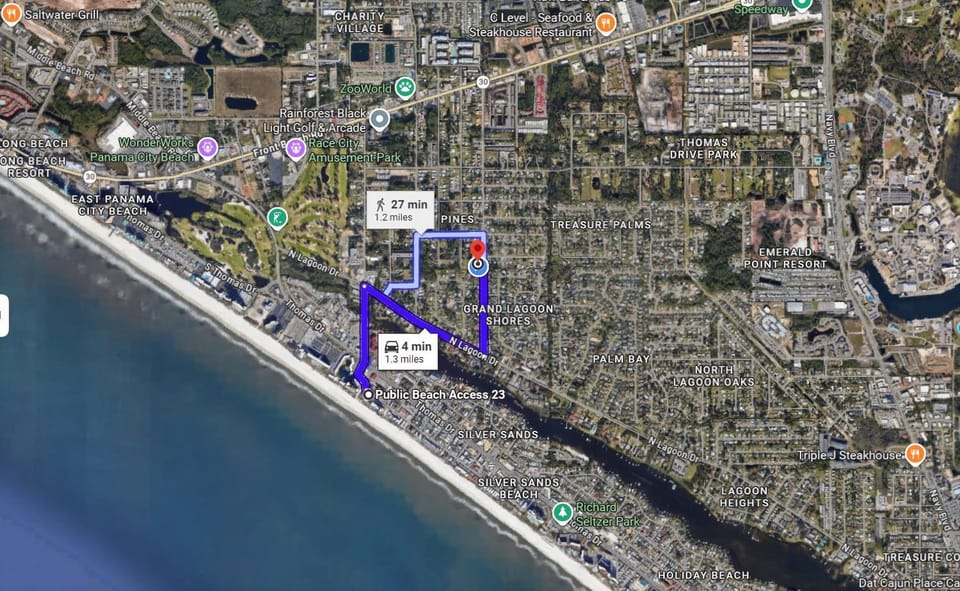 Bird's eye view, Beach, City view, Street view