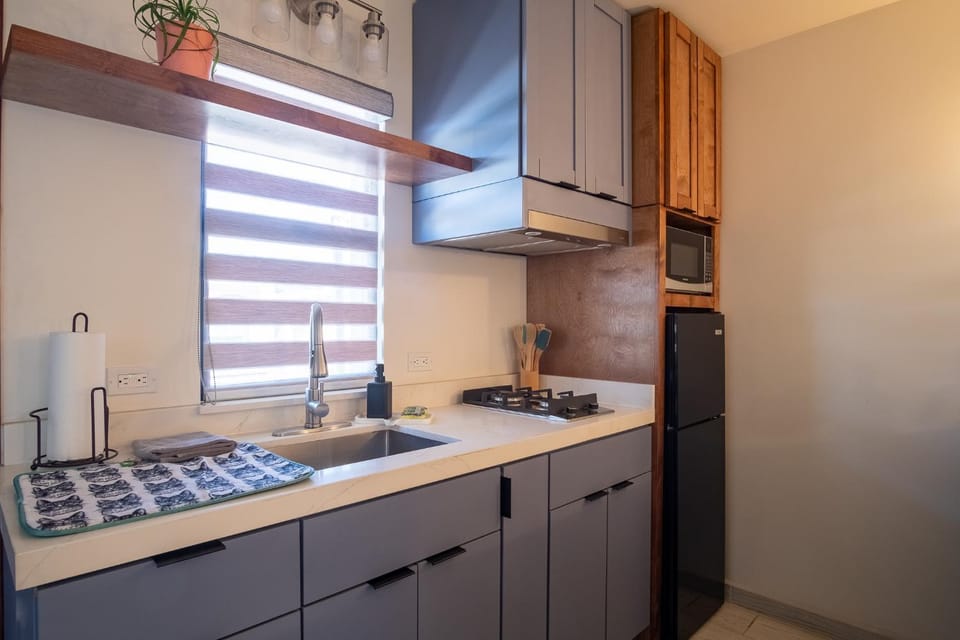 New Downtown Apt for 2, 5 min to the Beach and DT, WIF and AC Apartment in Ensenada