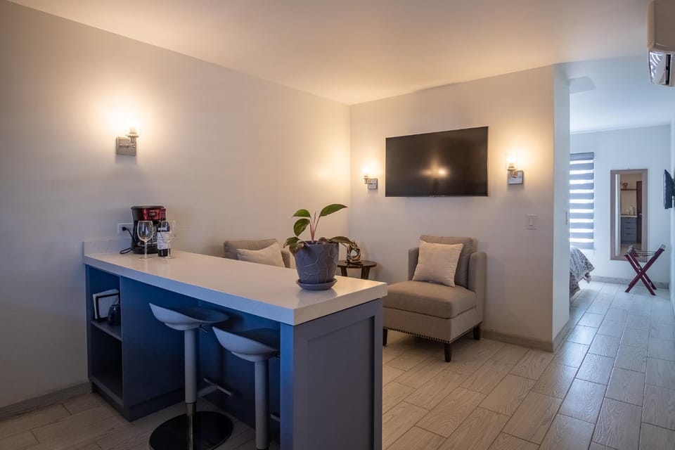 New Downtown Apt for 2, 5 min to the Beach and DT, WIF and AC Apartment in Ensenada