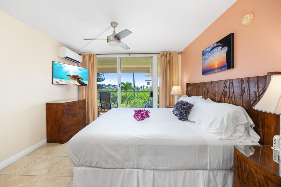 Bed, Bedroom, air conditioner
