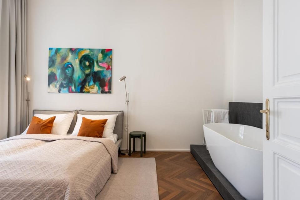 High-End Apartments with AC & Paid Parking by EasyBNB Premium Apartment in Prague