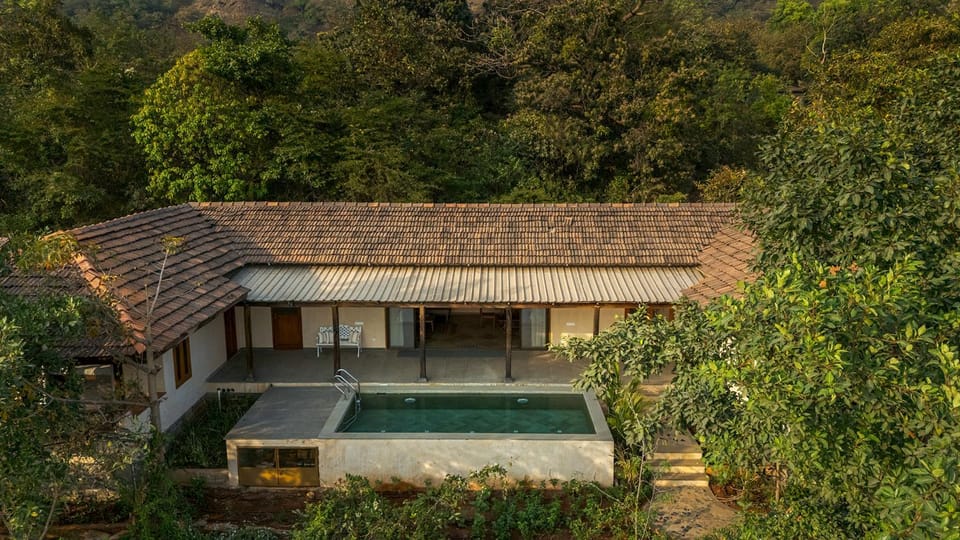 Property building, Day, Natural landscape, Garden view, Pool view, Swimming pool