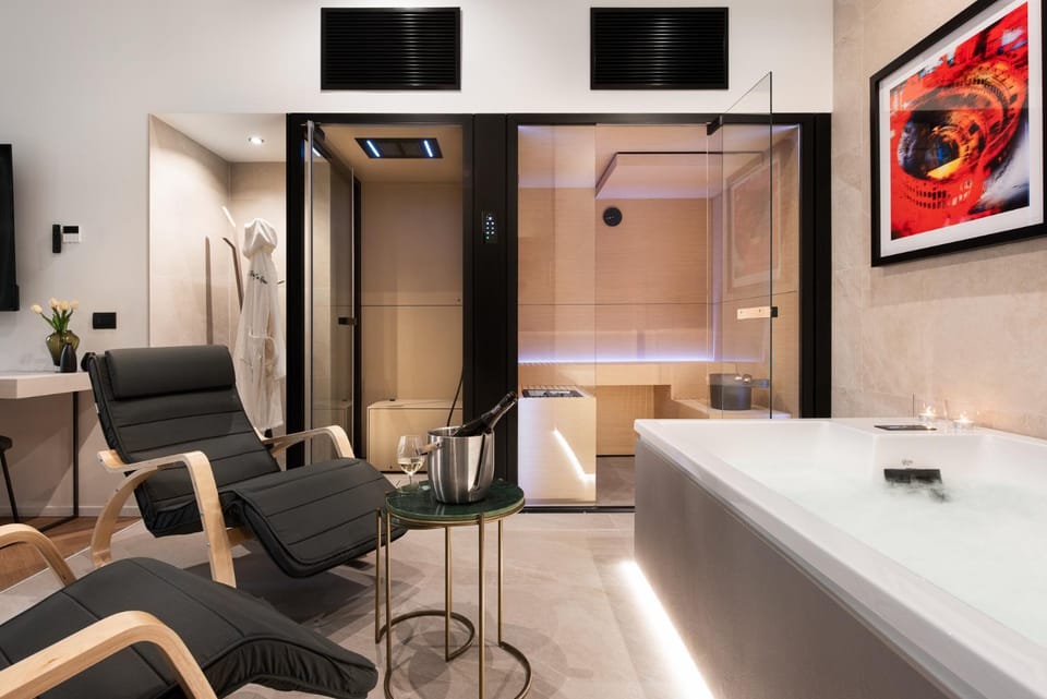 Hot Tub, Sauna, Sauna, Living room, Spa and wellness centre/facilities, Spa and wellness centre/facilities