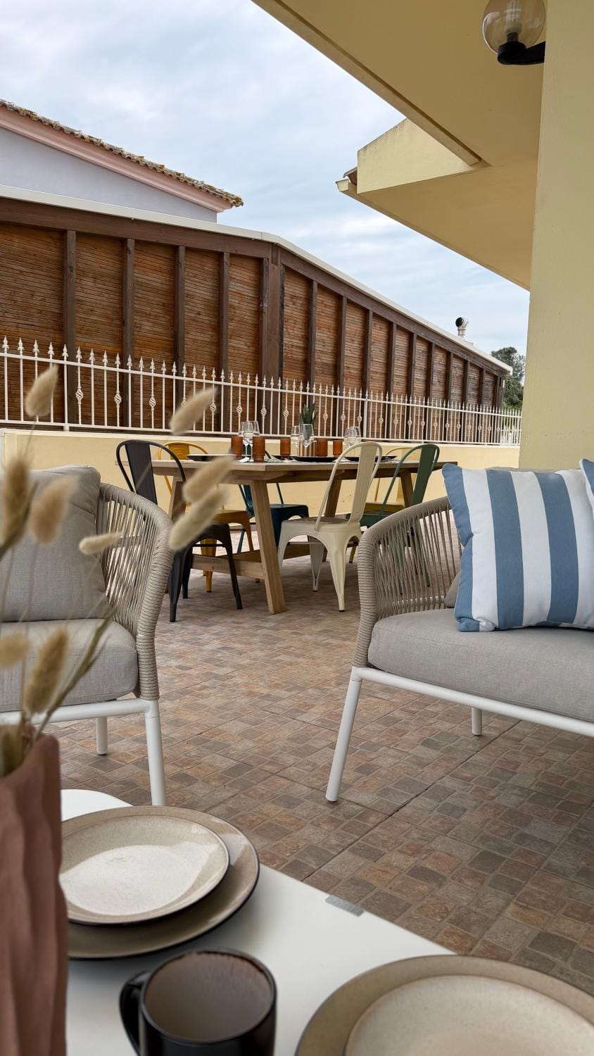 Patio, Day, Balcony/Terrace, Seating area