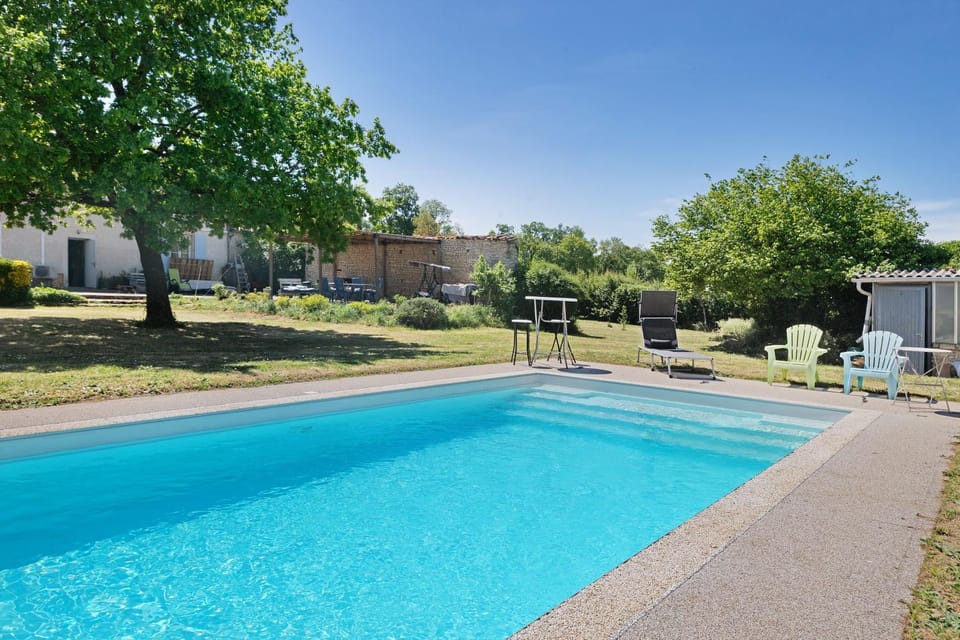 Property building, Living room, Swimming pool