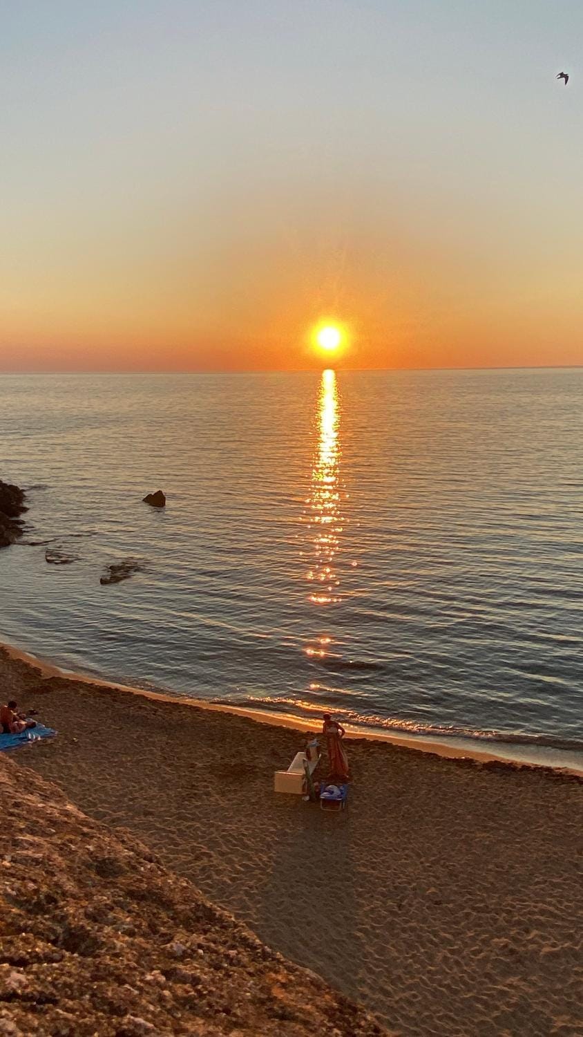 Day, Natural landscape, Beach, Sea view, Sunset