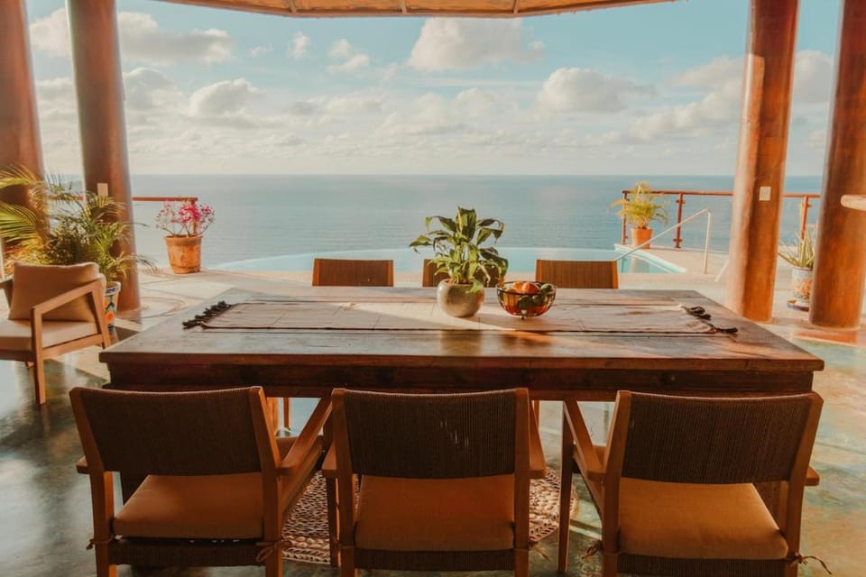 Living room, Seating area, Sea view