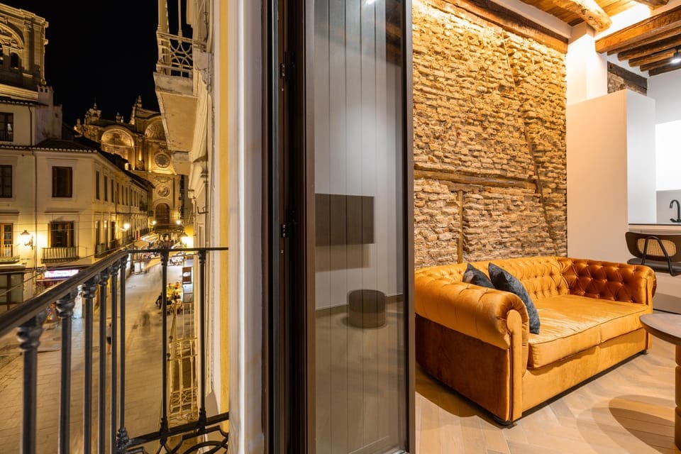 Property building, Night, View (from property/room), Balcony/Terrace, Seating area