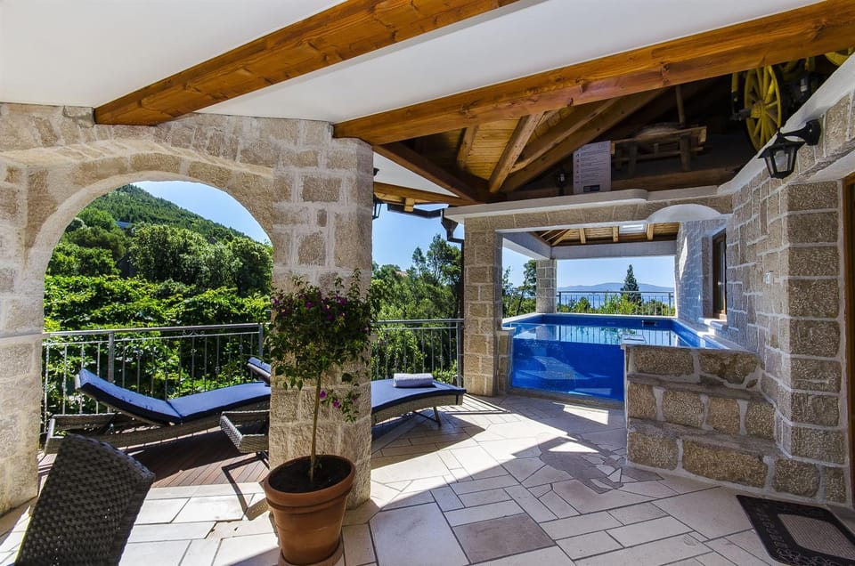 Seating area, Landmark view, Pool view