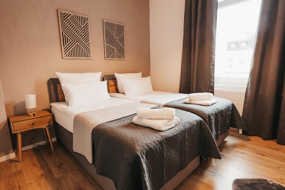Bed, View (from property/room), Photo of the whole room, Decorative detail, Decorative detail, Bedroom, Family, Family, heating, heating, internet, internet, towels