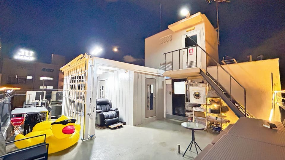 Skytree超大露台豪華观景房 洗衣機 車站徒步5分 成田羽田機場直達 自助式入住 Amin Hotel 7F Apartment in Japan