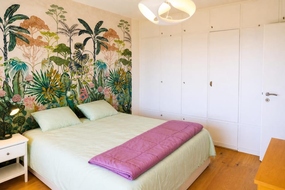 Bed, Bathroom, Photo of the whole room, wardrobe