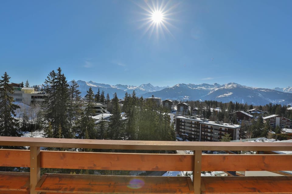 Winter, View (from property/room), Balcony/Terrace, Mountain view