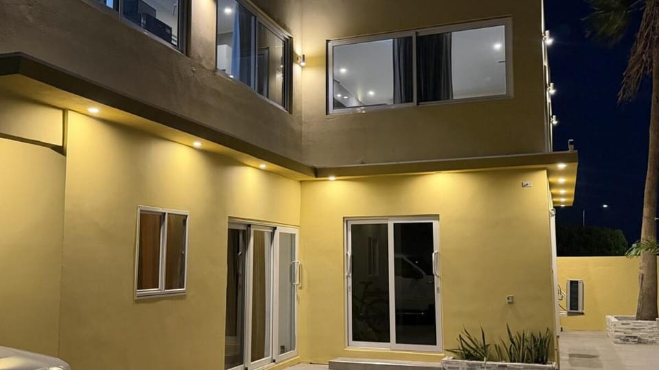 Property building, Patio, Night