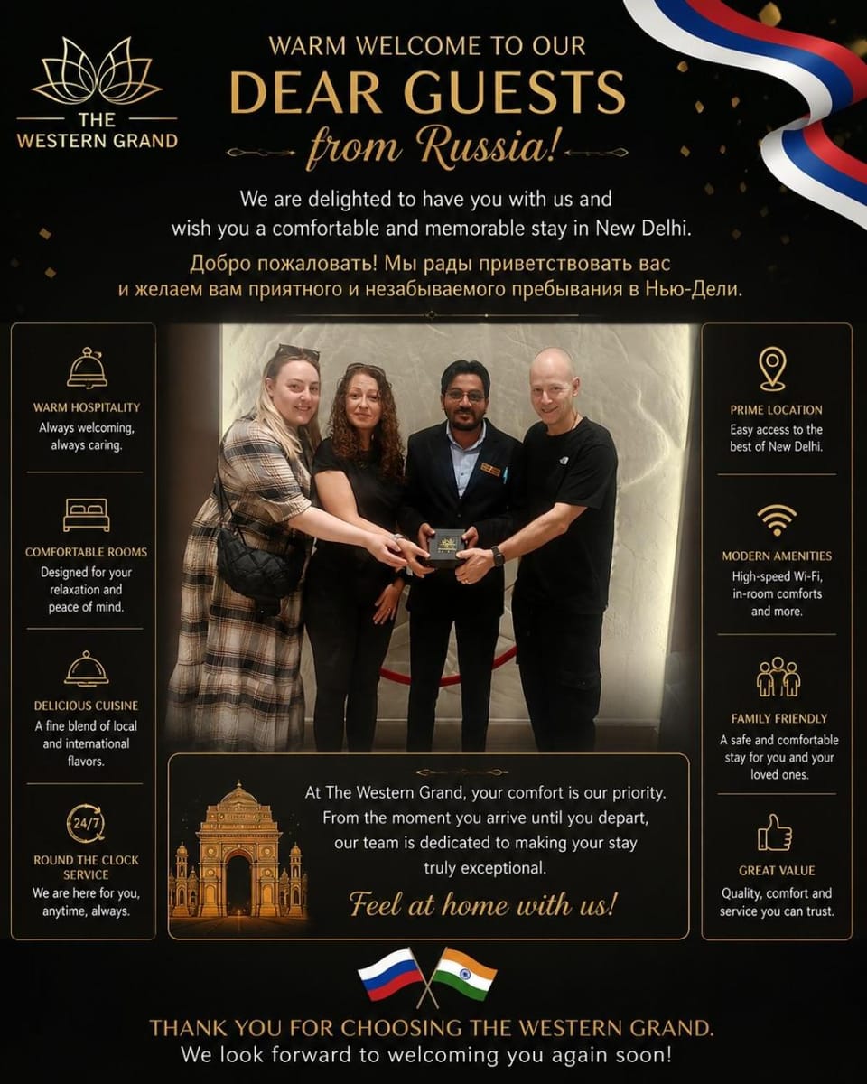 The Western Grand - A Luxury Hotel - Just 6 Mins from CP and New Delhi Station Hotel in New Delhi