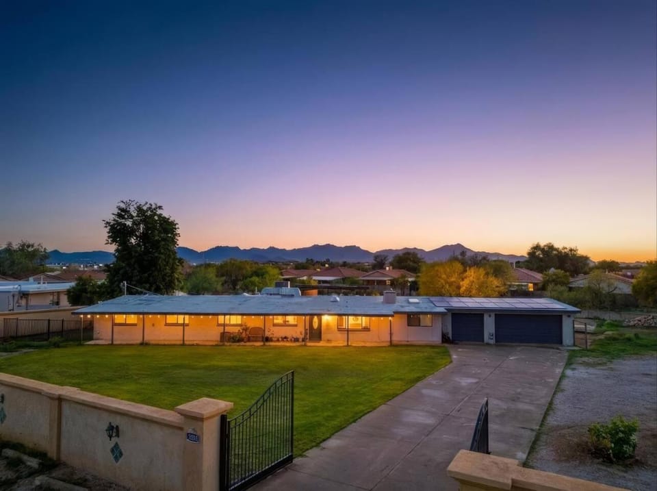 Property building, Sunset