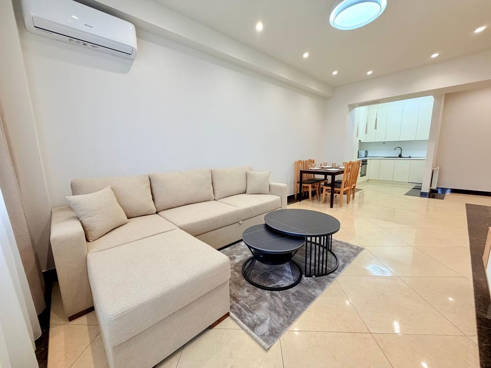 Living room, Seating area, Dining area, air conditioner