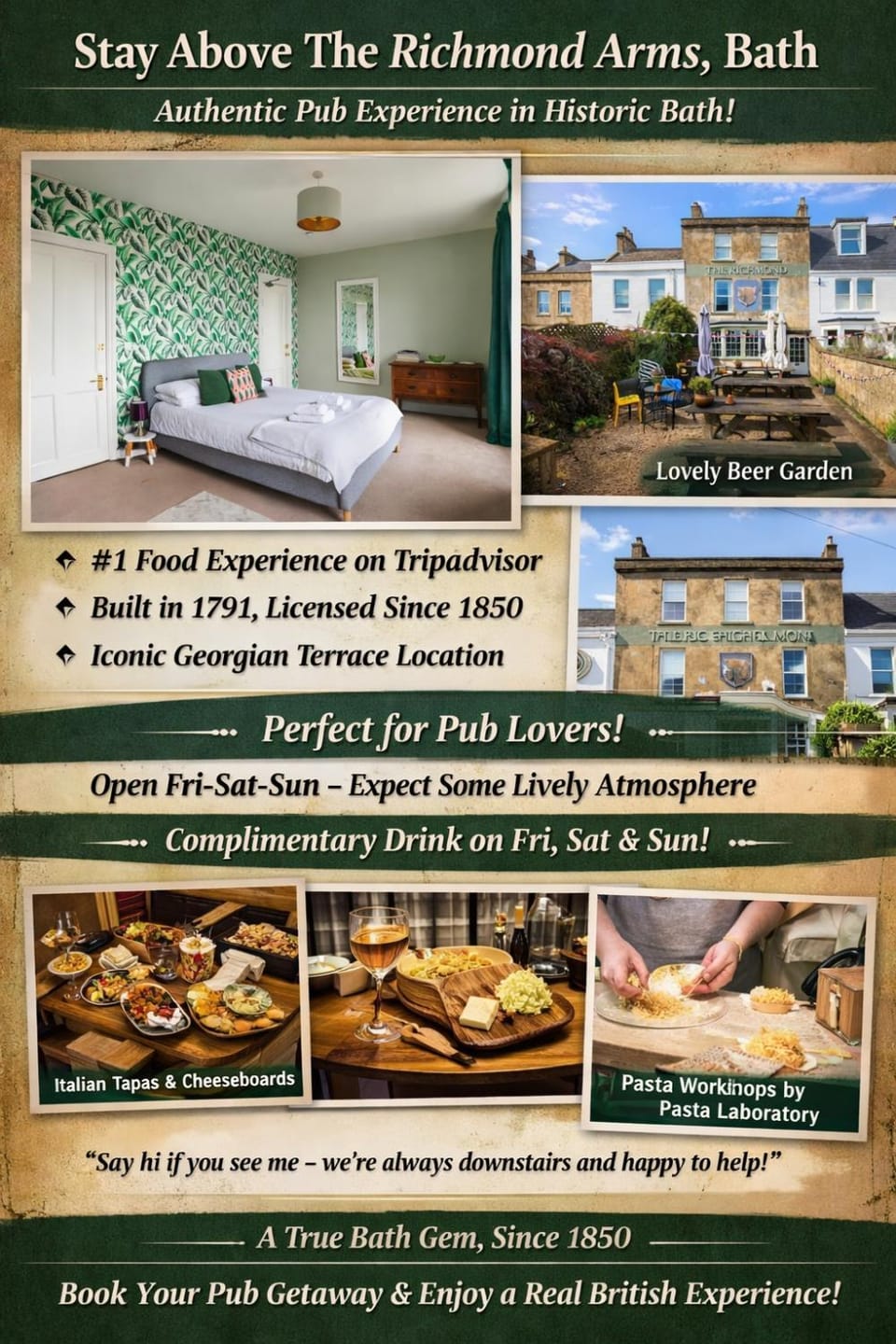 The Richmond Arms Pub - Private Rooms Bed and Breakfast in Bath