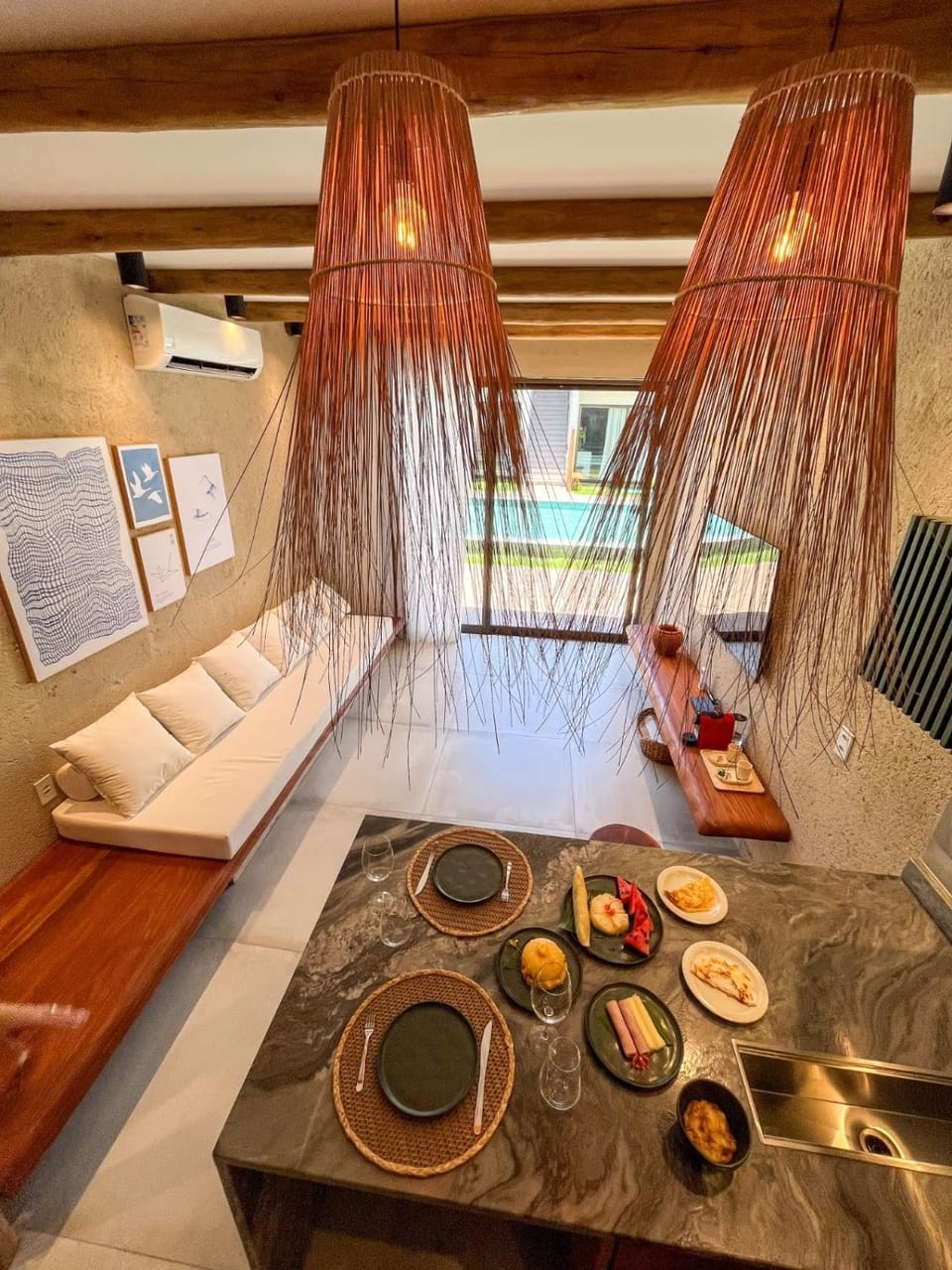 Coffee/tea facilities, View (from property/room), Dining area, Pool view, Area and facilities, kitchen