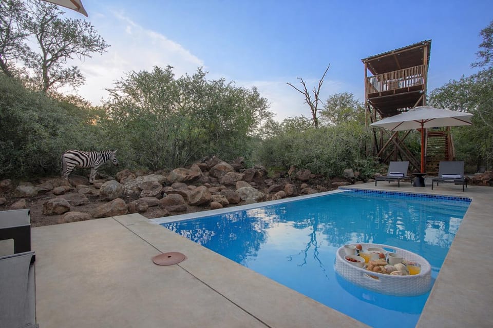 Property building, Patio, Day, Natural landscape, Garden, View (from property/room), Garden view, Pool view, Swimming pool, sunbed