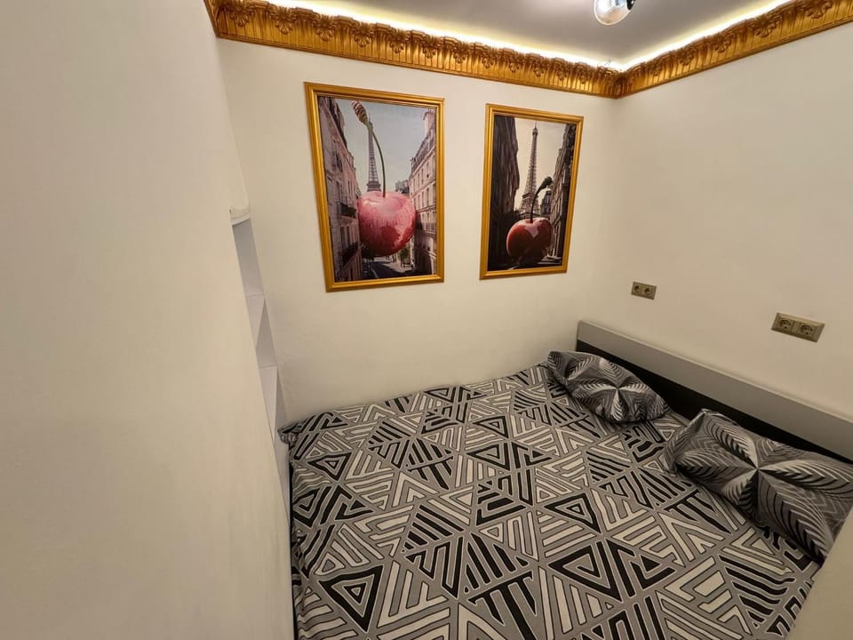 Bed, Living room, Photo of the whole room, Seating area, Bedroom