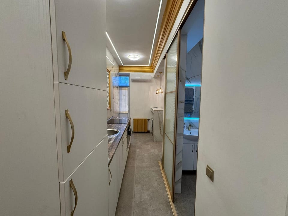 Kitchen or kitchenette, Living room, Photo of the whole room, Seating area, Bedroom, wardrobe, air conditioner