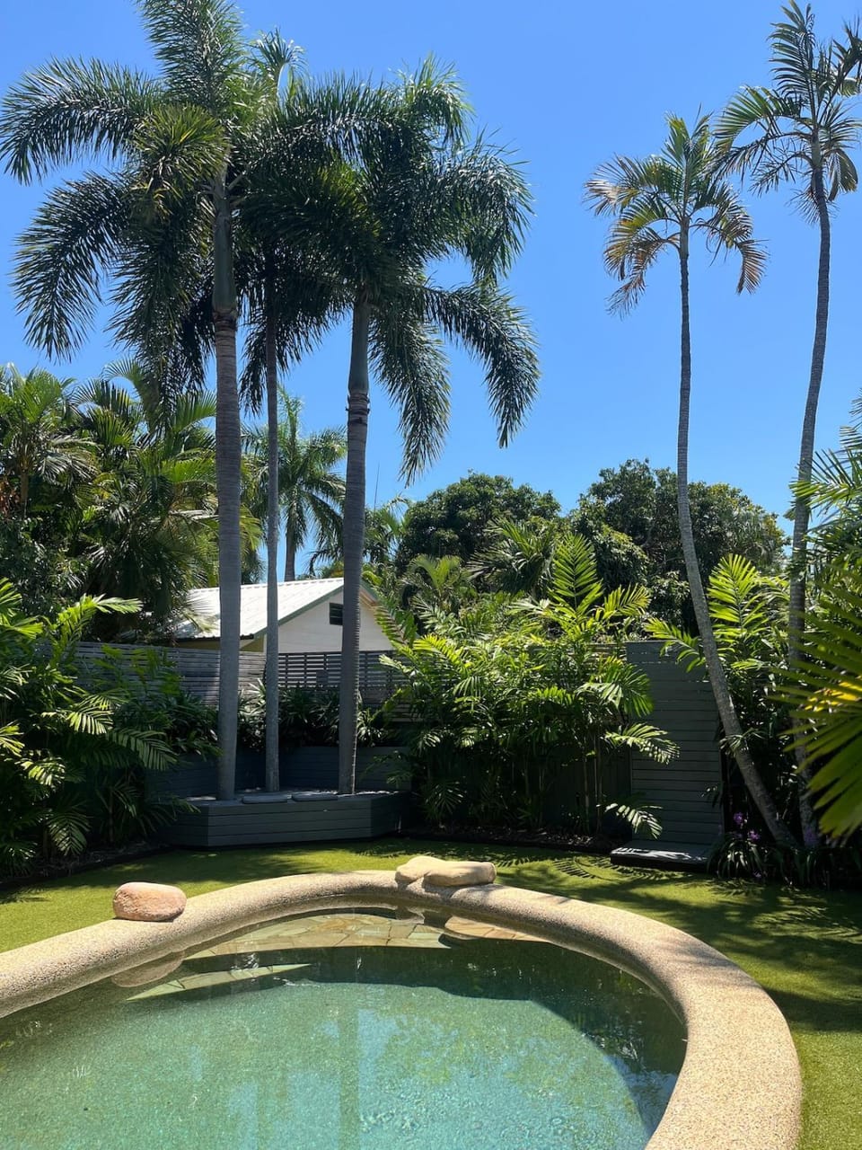 Natural landscape, Garden, Garden view, Pool view, Swimming pool