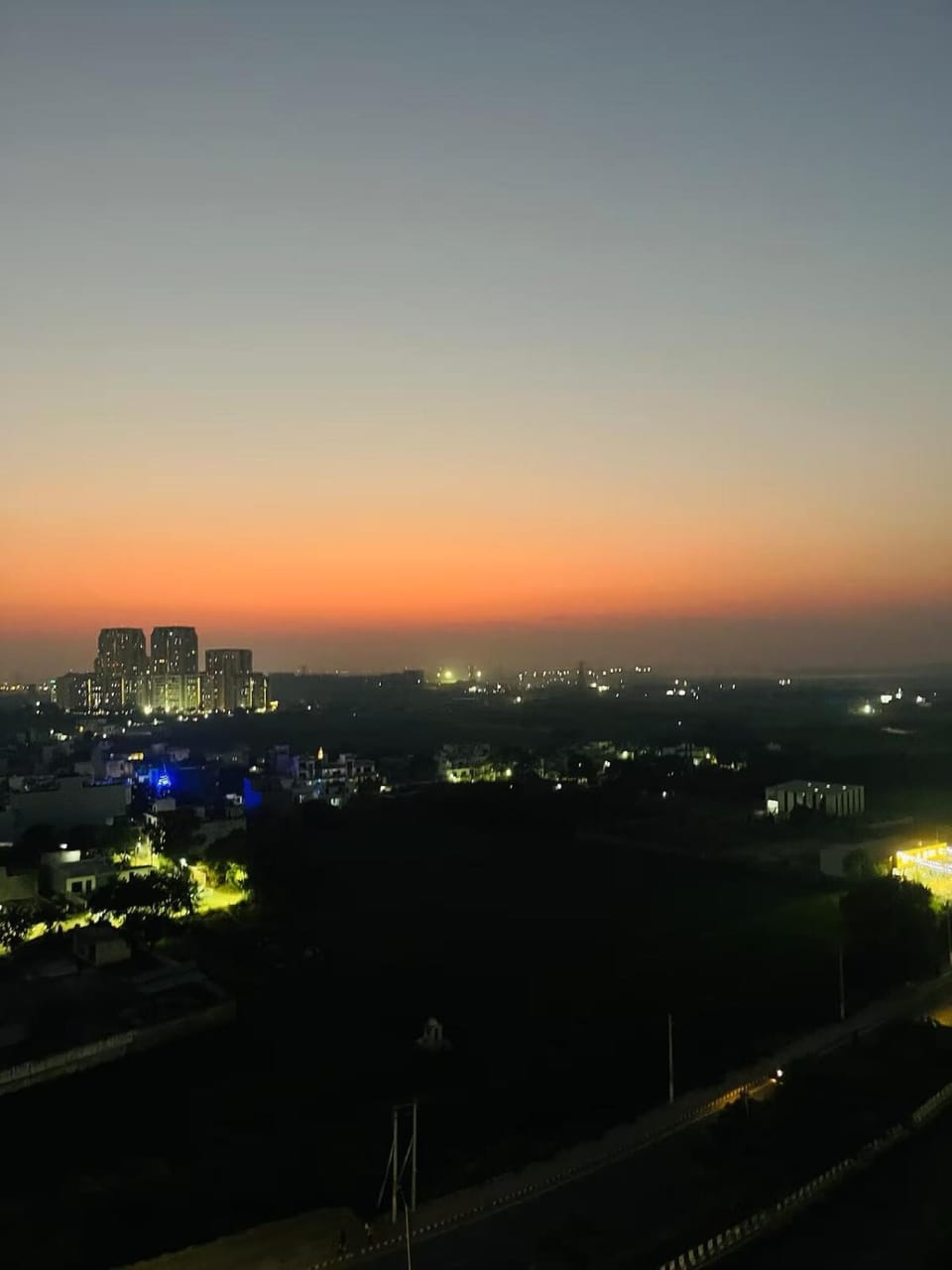 Natural landscape, Bird's eye view, City view, Sunset