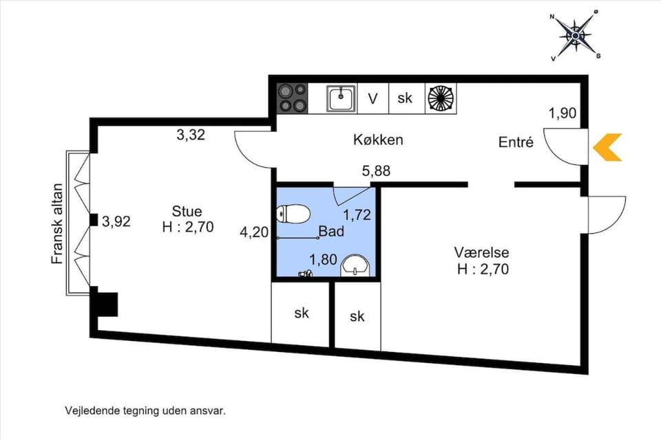 Newer apartment in a central location with lovely surroundings Apartment in Aarhus