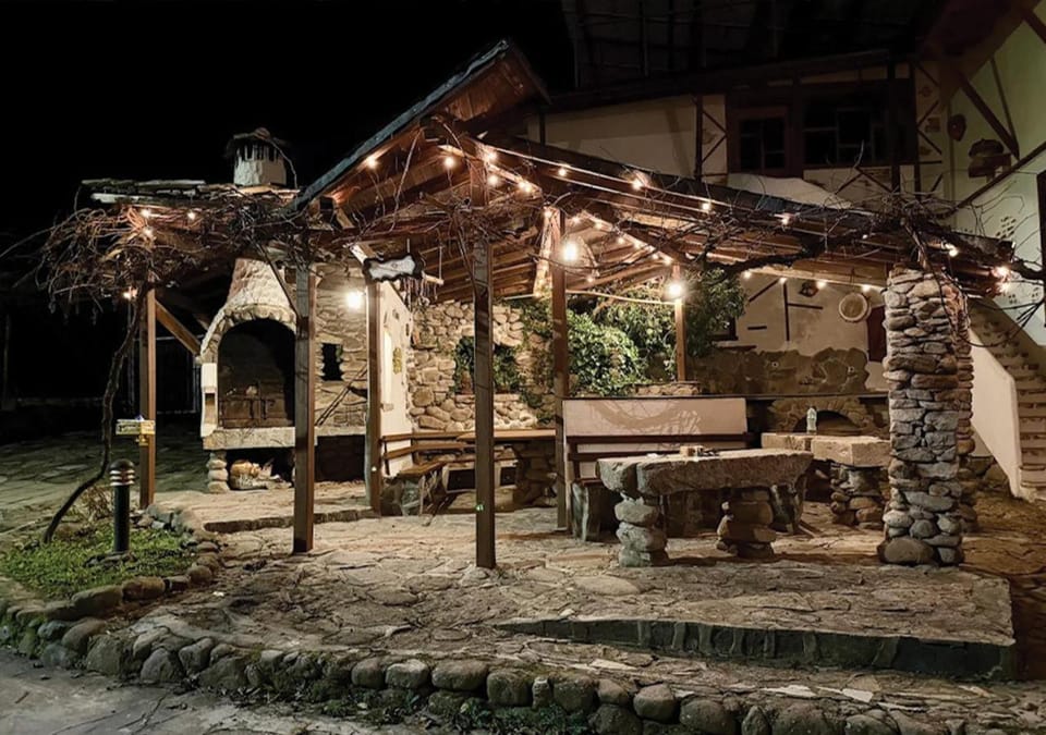 Patio, Night, BBQ facilities, Seating area