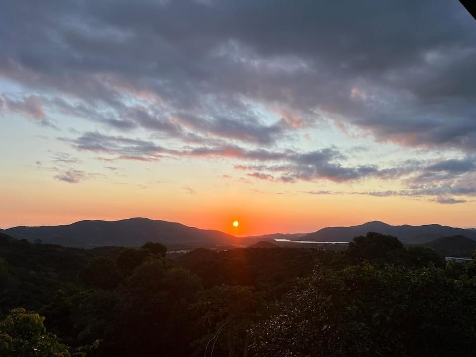 Natural landscape, Mountain view, Sunset