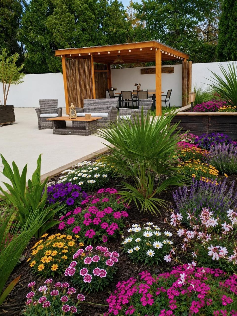 Patio, Spring, Day, Garden, Garden view