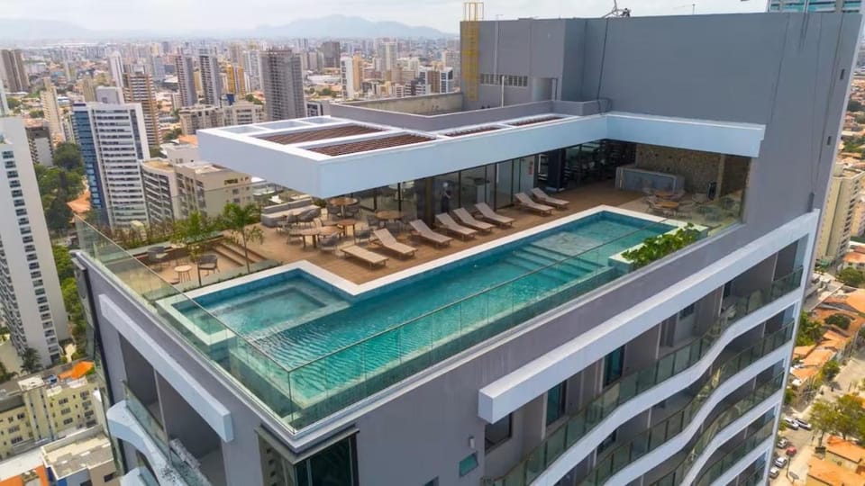 Flat com Rooftop a 5 min da praia da Beira Mar Apartment in Fortaleza