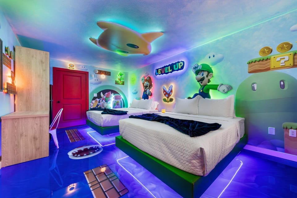 Super Mario Level Up Studio Near Disney House in Osceola County
