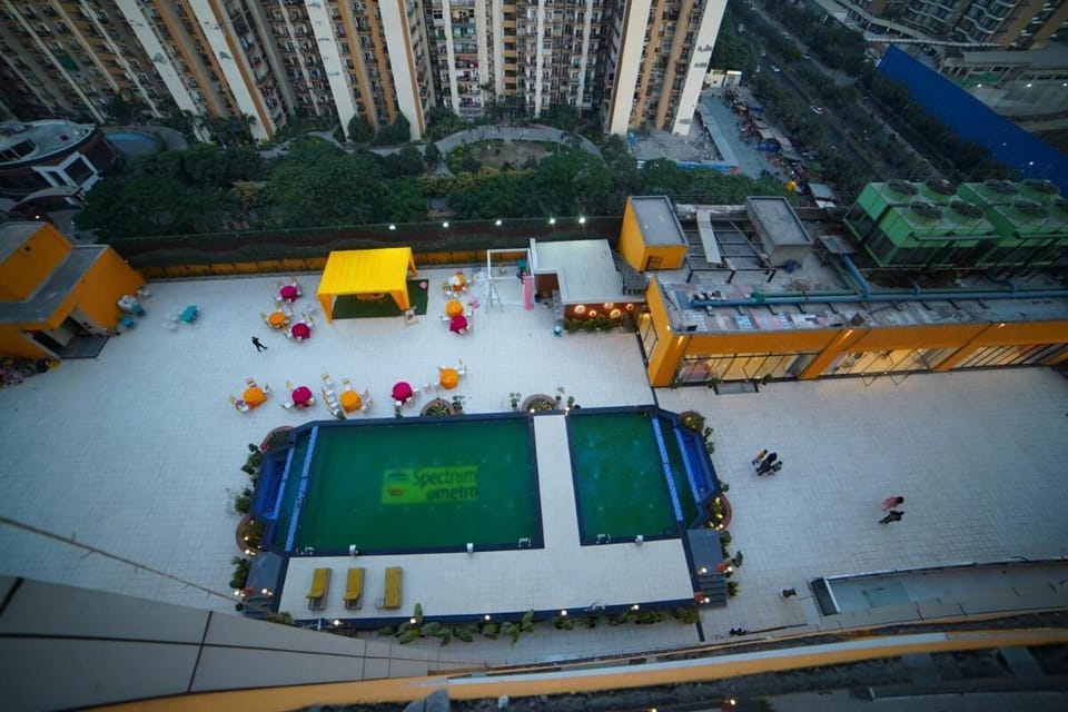 1BHK Suite with Balcony and Pool View Apartment in Noida