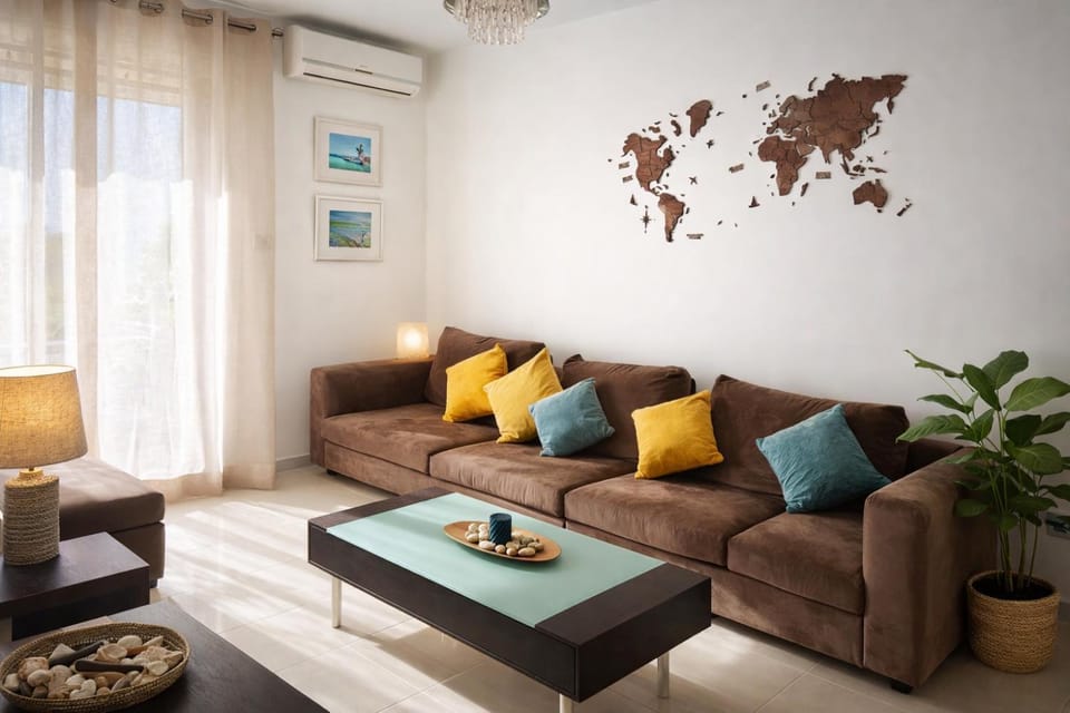 Living room, Seating area, air conditioner