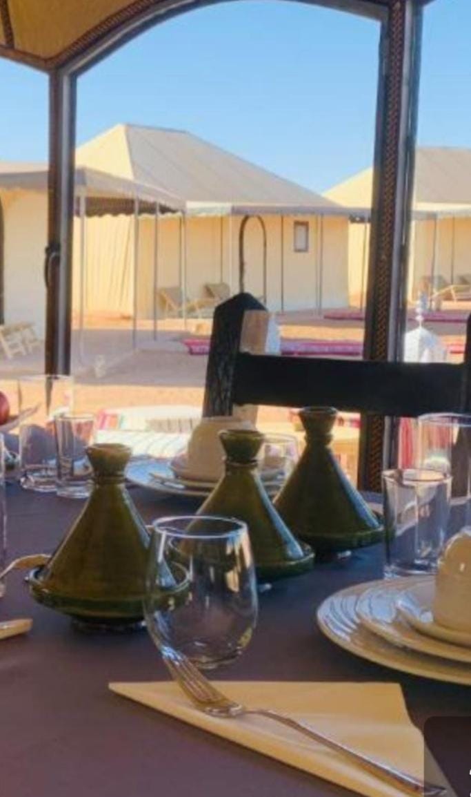 Sahara dunes marzouga Luxury tent in Morocco