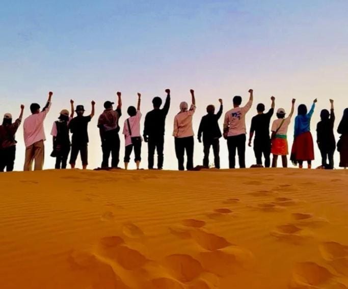 Sahara dunes marzouga Luxury tent in Morocco