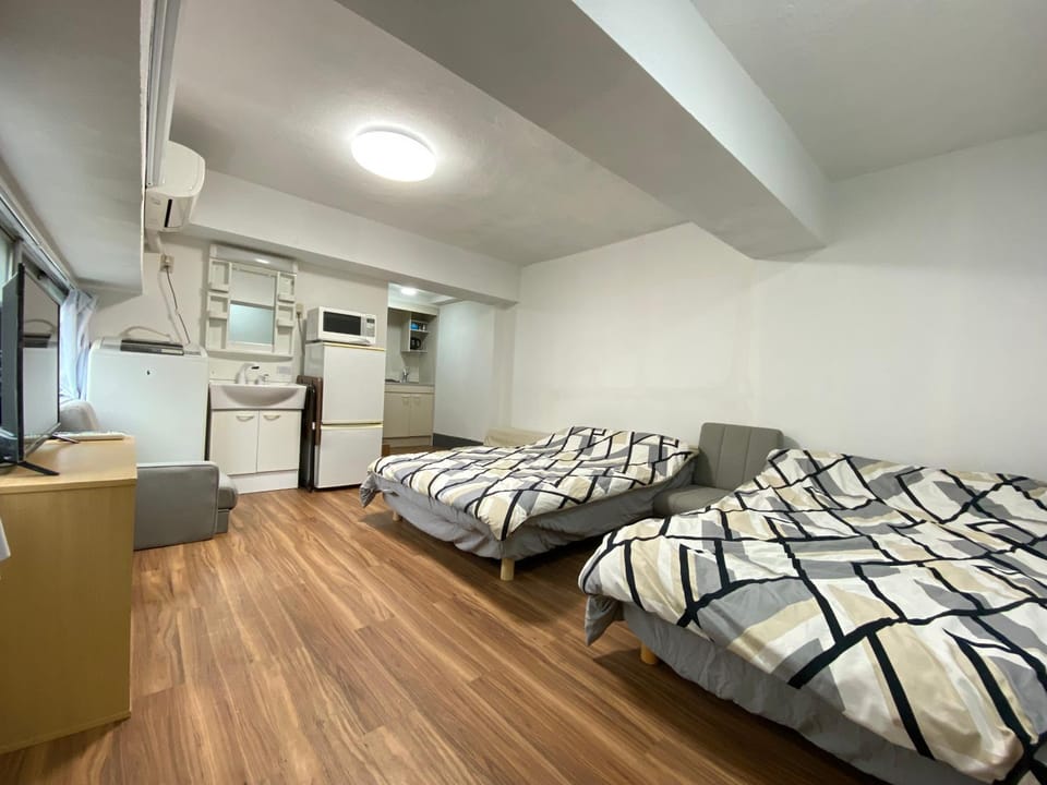 Skytree車站徒步5分 Tokyo東京夜景 機場直達 帶廚房 洗衣機 電梯 Amin Hotel 1B Apartment in Japan