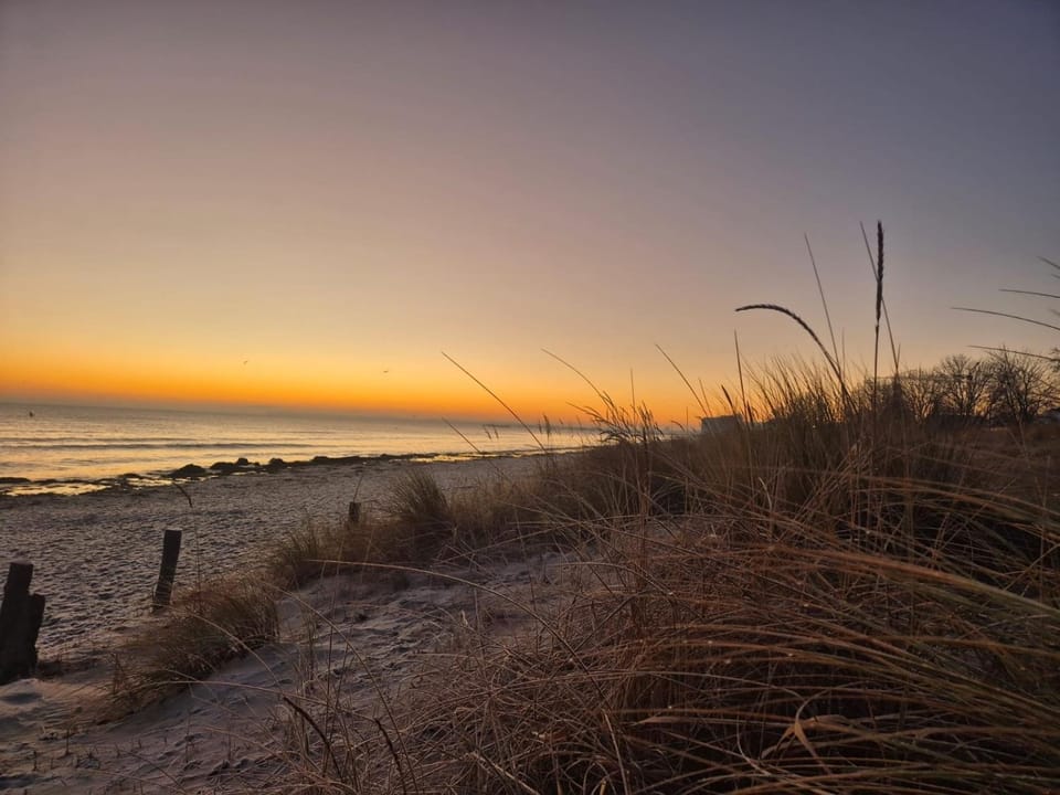 Natural landscape, Beach, Sea view, Sunset