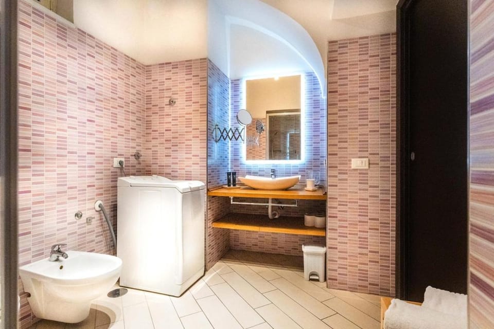 Shower, Toilet, bidet, hair dryier, washing machine