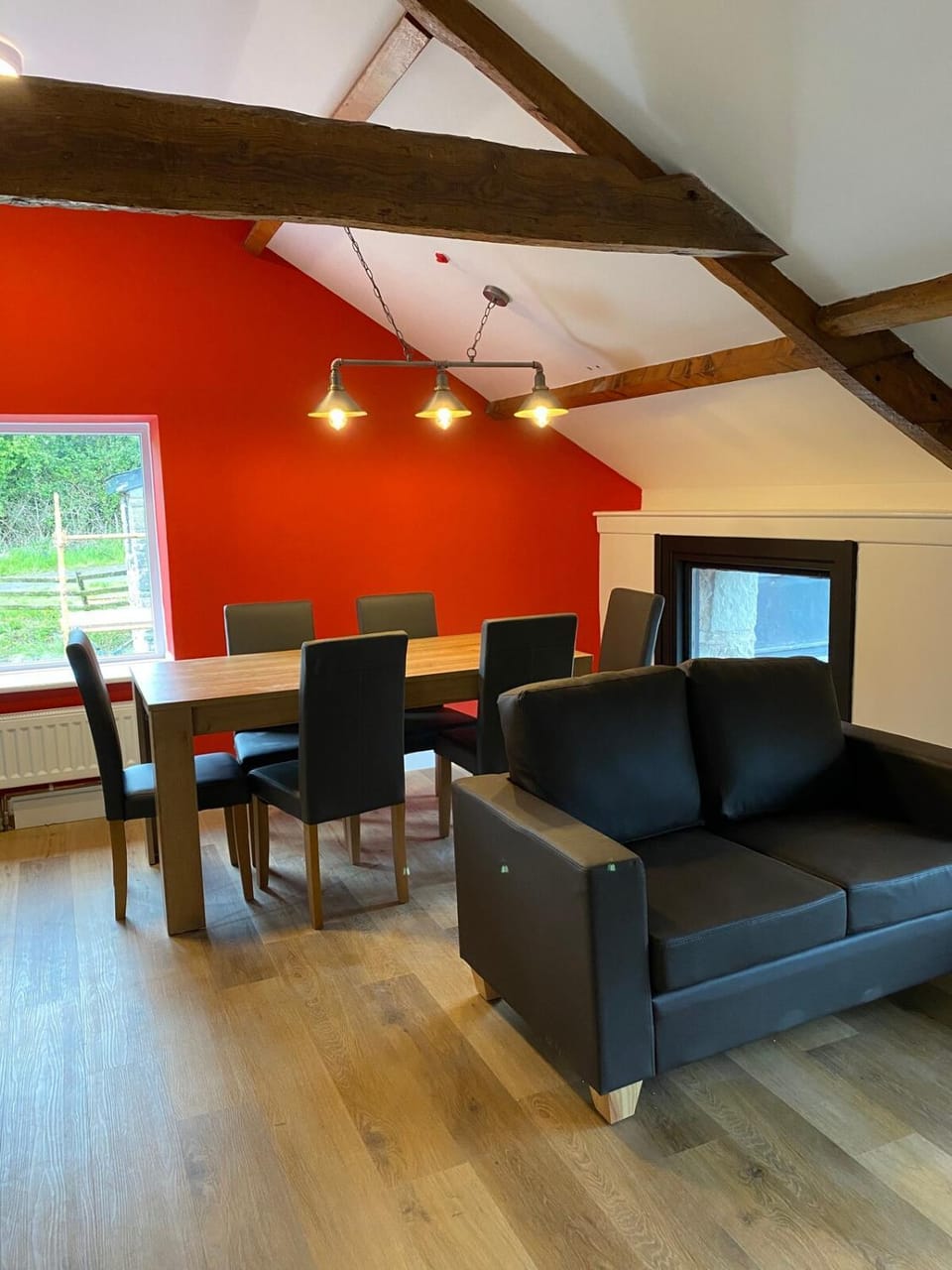 Living room, Seating area, Dining area