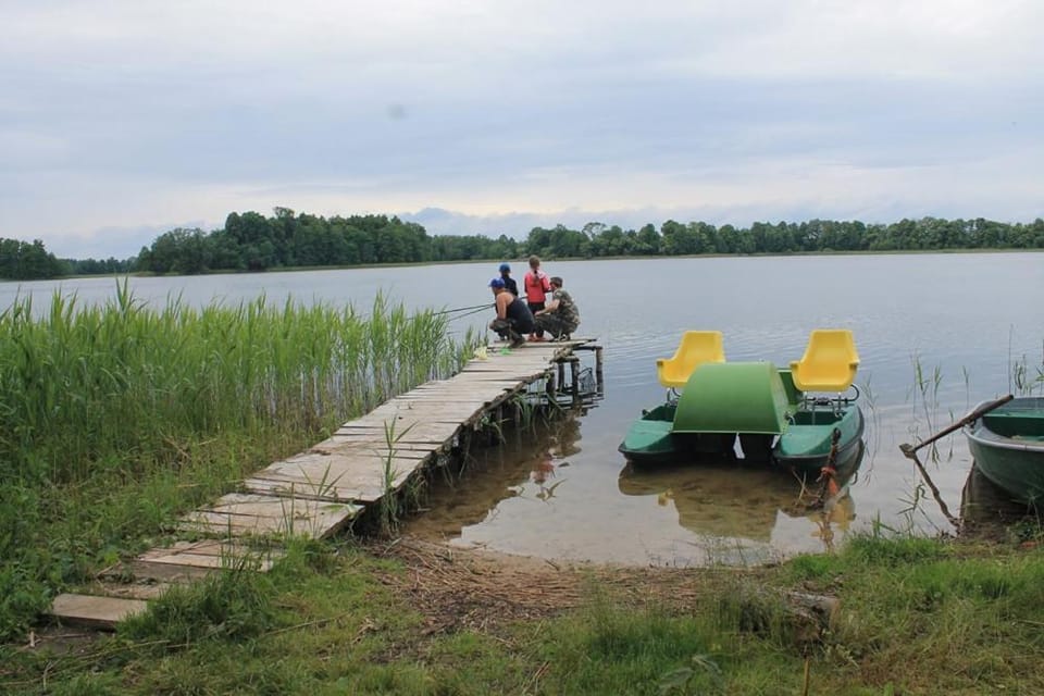 Belmonti viesu māja Docked boat in Latvia